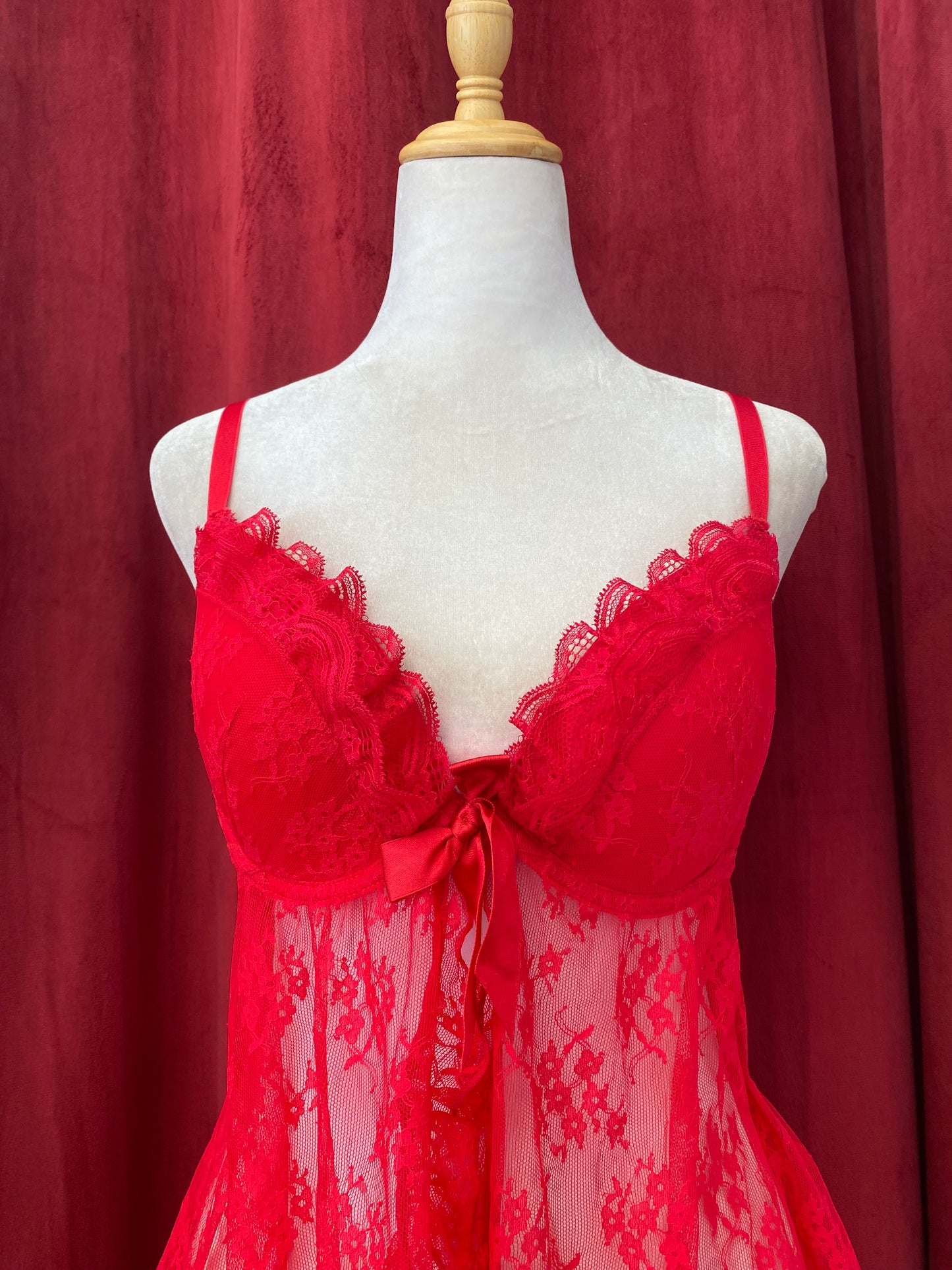 Red corset top