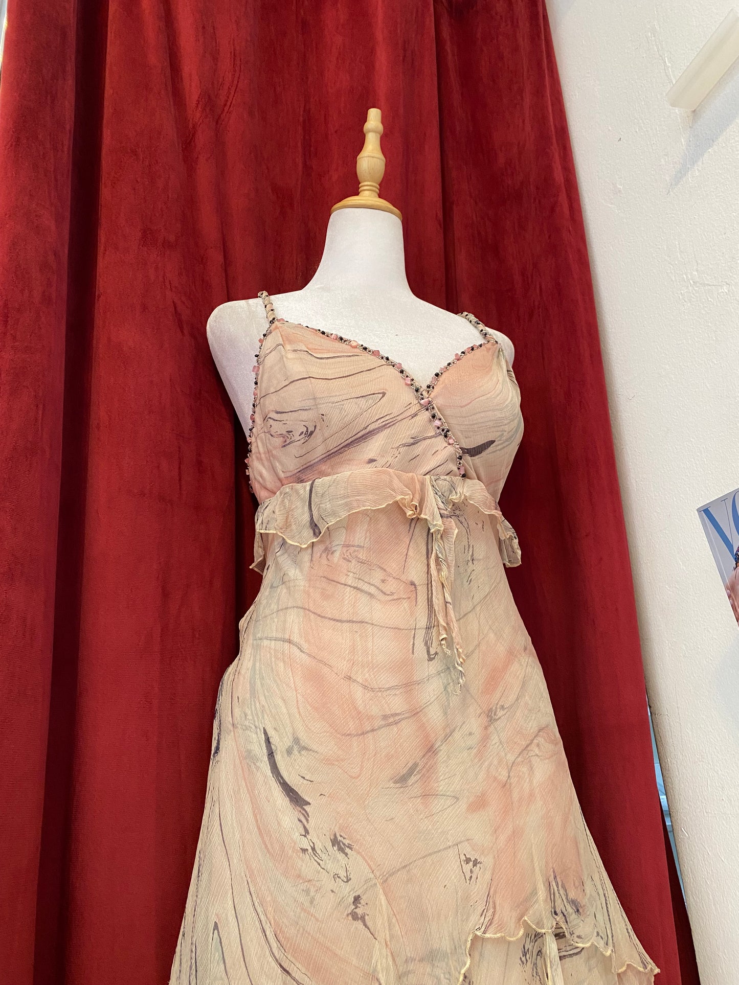 100% silk light pink gown 🌸