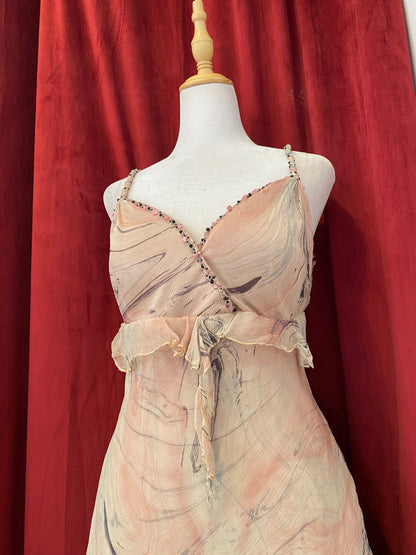 100% silk light pink gown 🌸