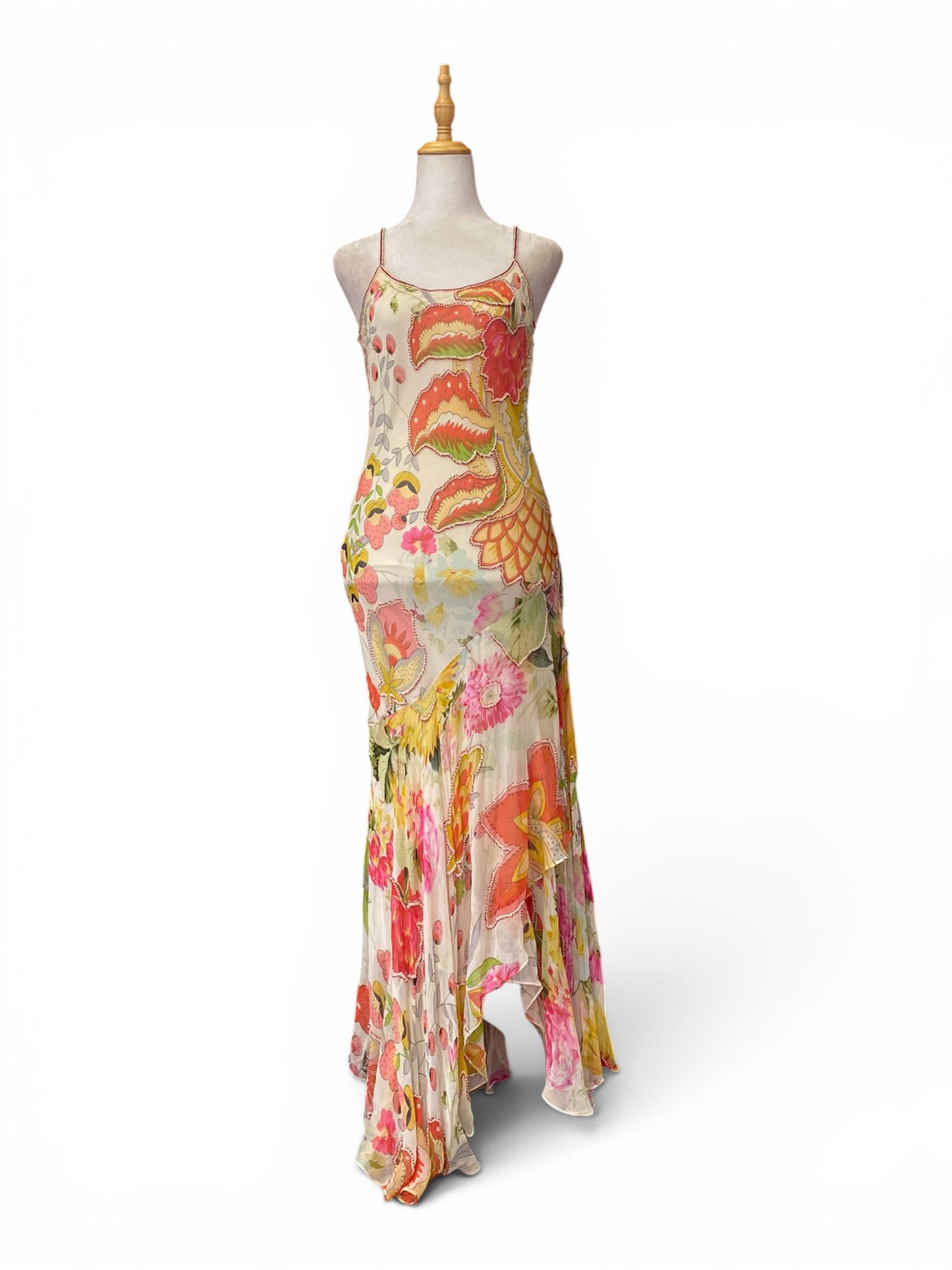 100% silk “the garden “ gown