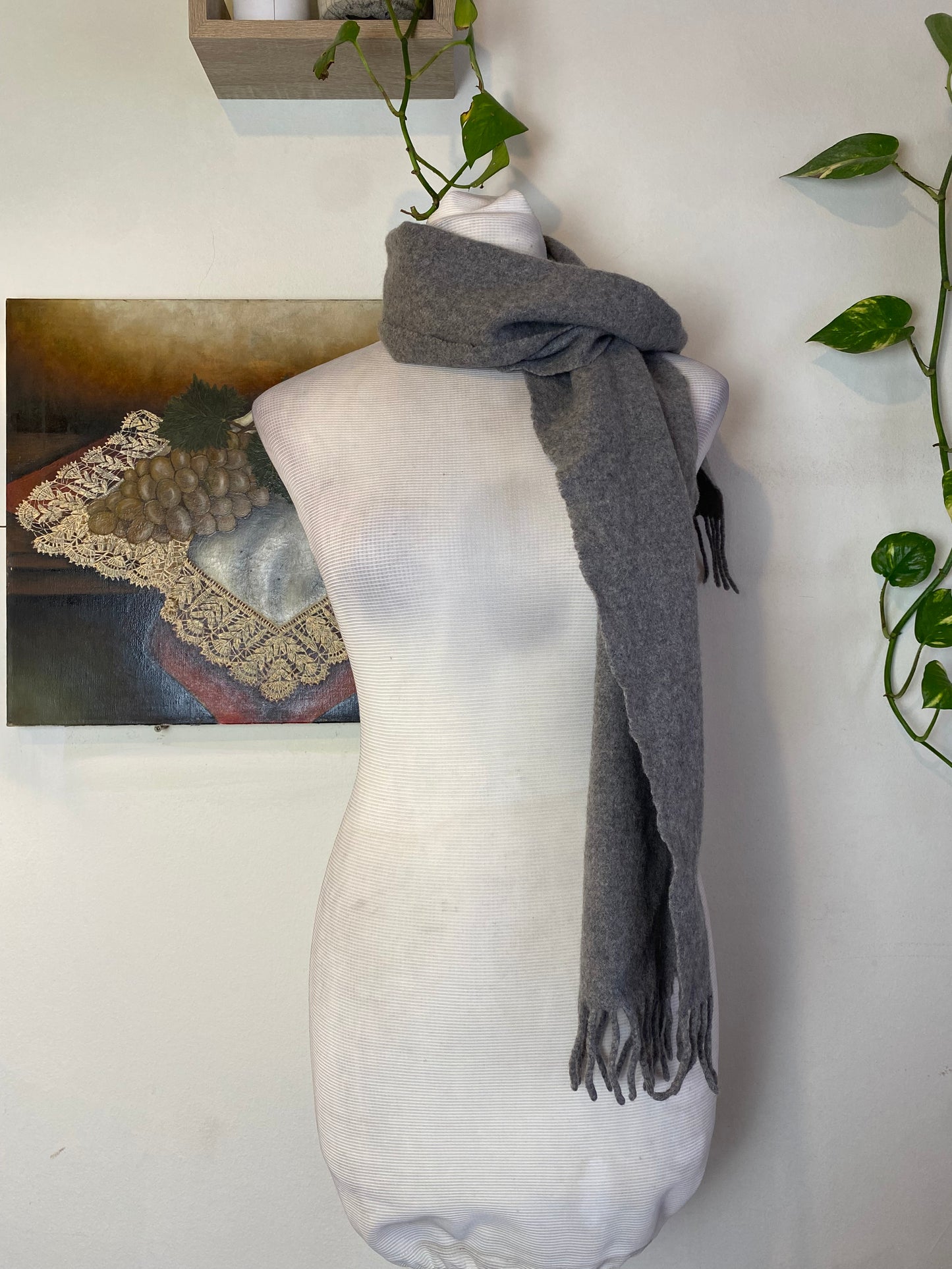 Vivienne Westwood wool grey scarf