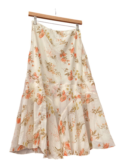 White ethereal floral skirt 🤍