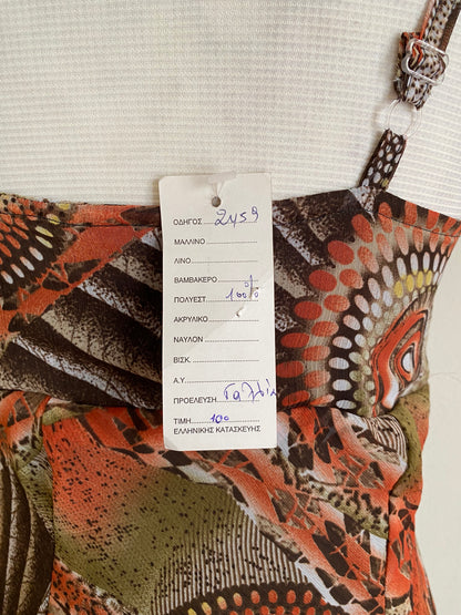 Brand new ruffled multicoloured dress