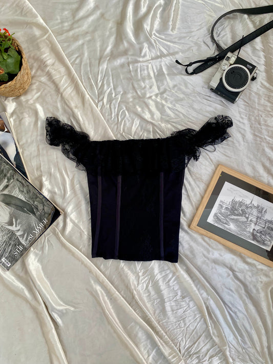 Black lace romantic corset 🖤