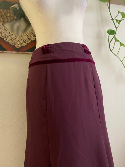 Brand new deep purple summer skirt with velvet details 🪻