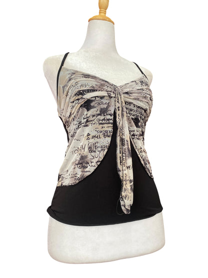 Black graphic top