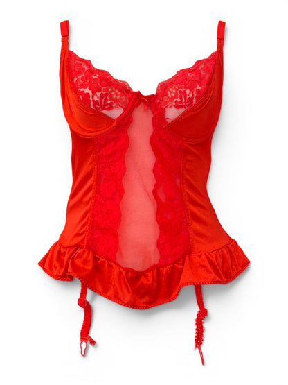 Red y2k corset
