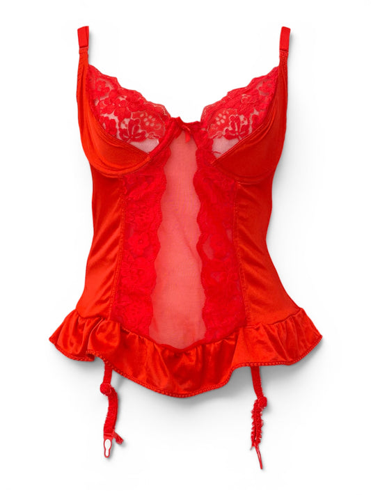 Red y2k corset