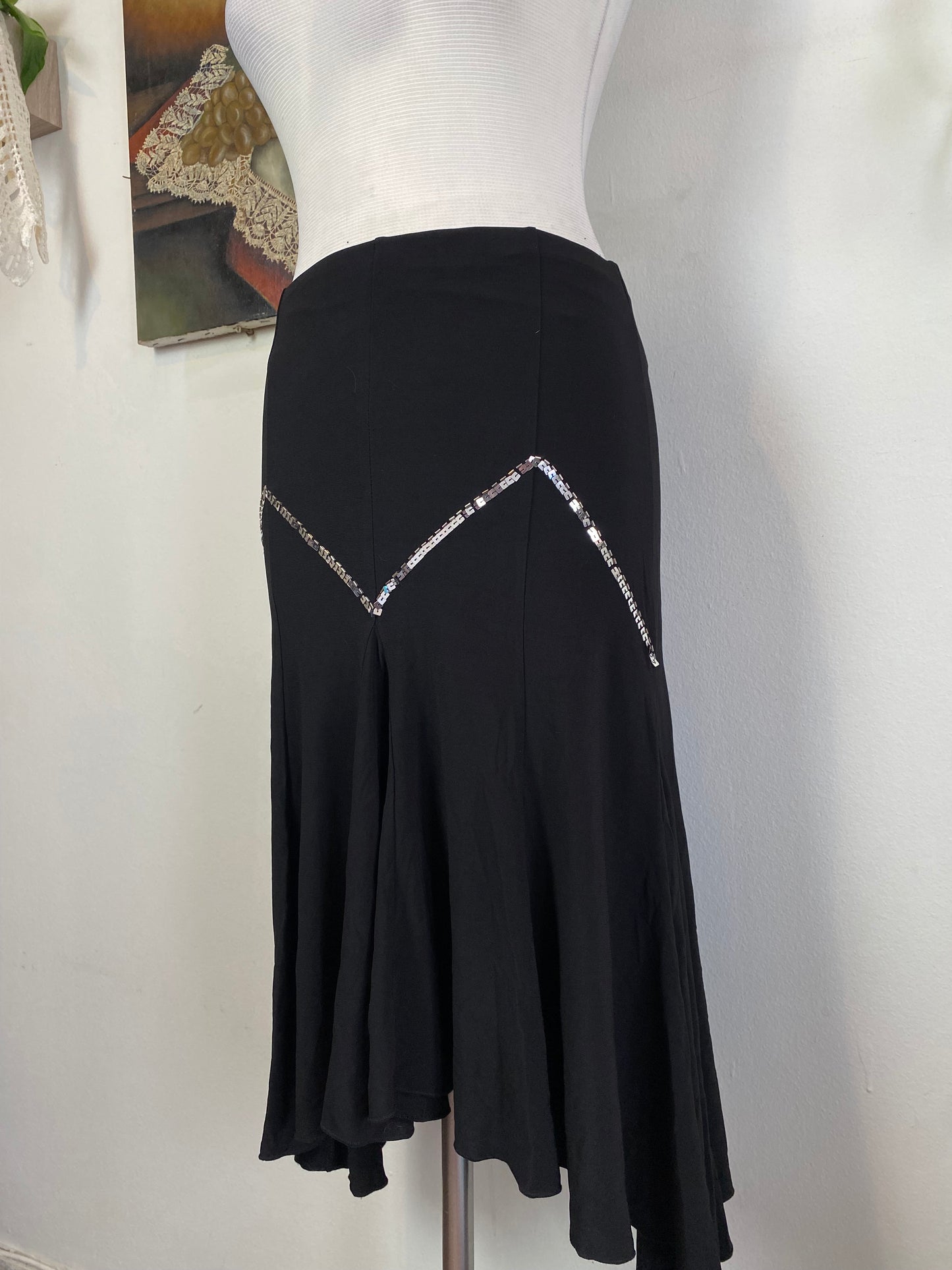 Brand new y2k ruffled sequin skirt