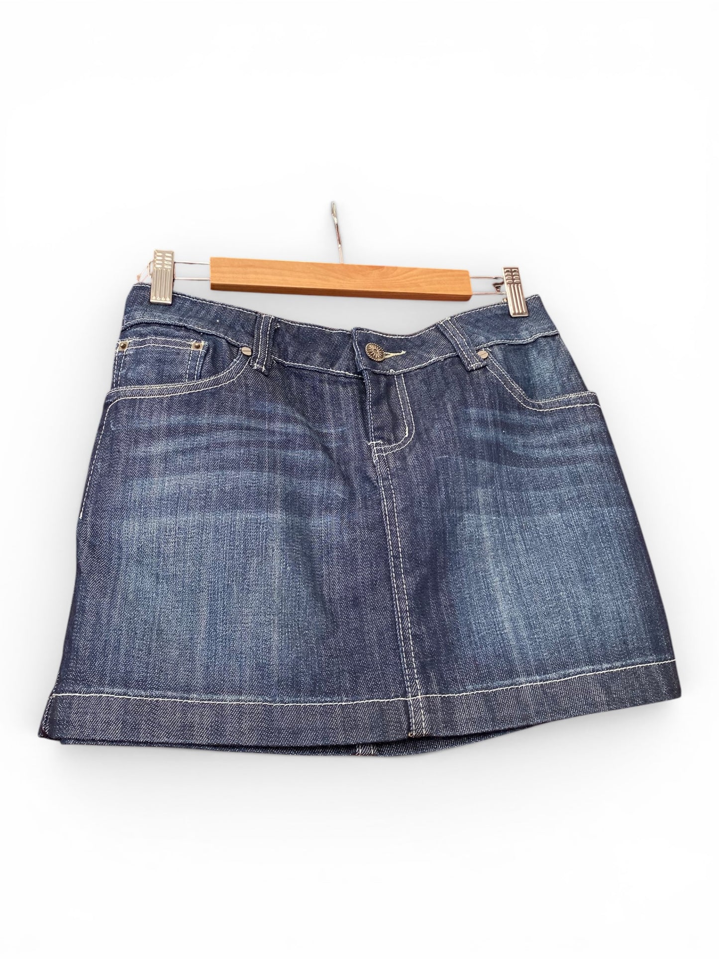 Mini denim skirt
