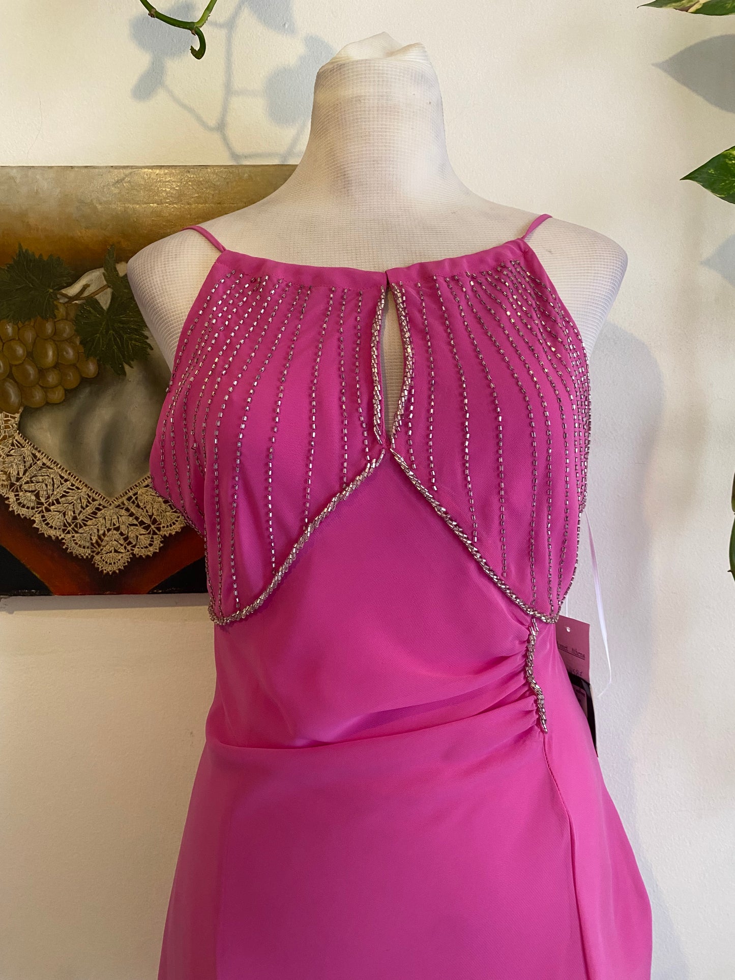 Brand new pink handbeaded top