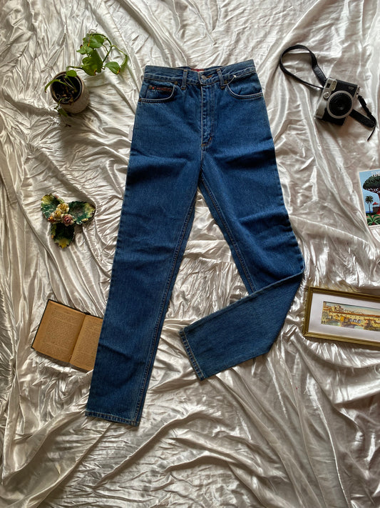 90s dark blue jeans