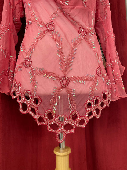 100% silk deadstock dreamy blouse
