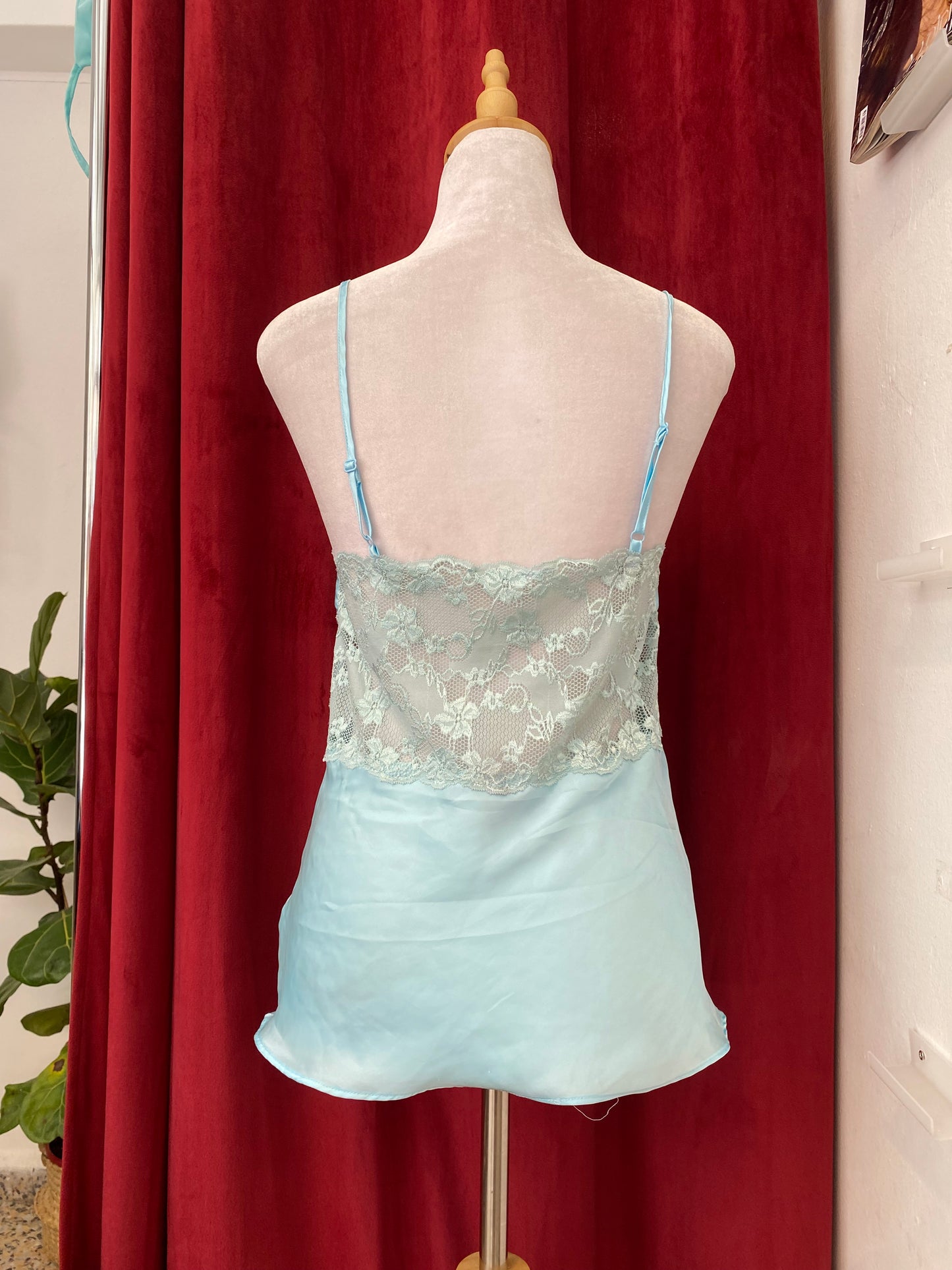 Celeste pearl satin chemise
