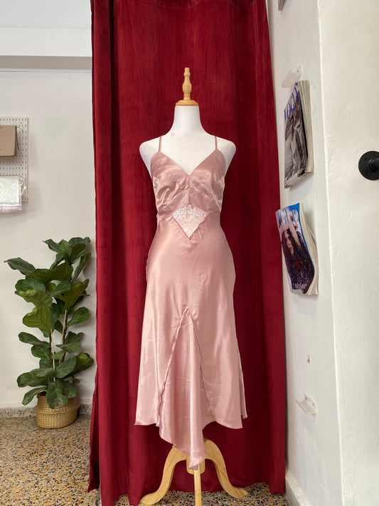 Satin baby pink fairy dress 🧚
