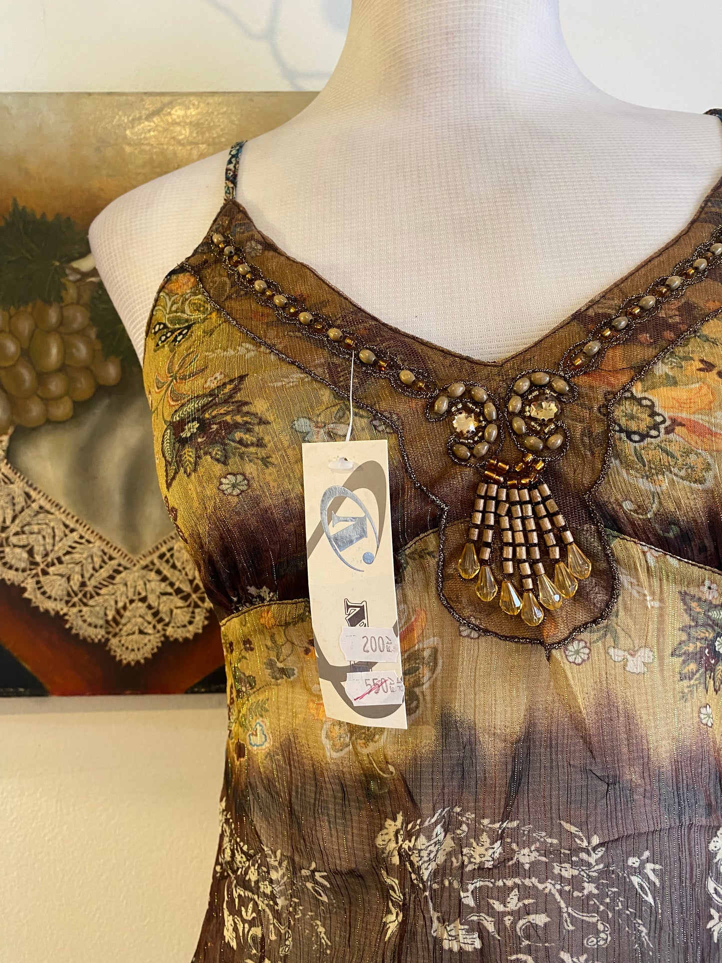 Silk based brand new sequin top