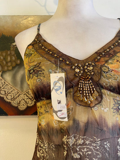 Silk based brand new sequin top