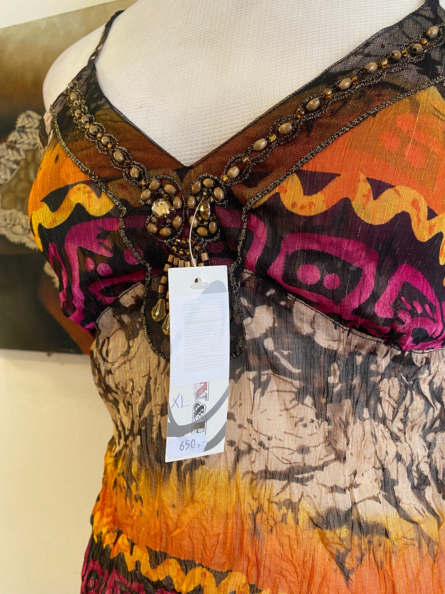 Silk based brand new sequin top