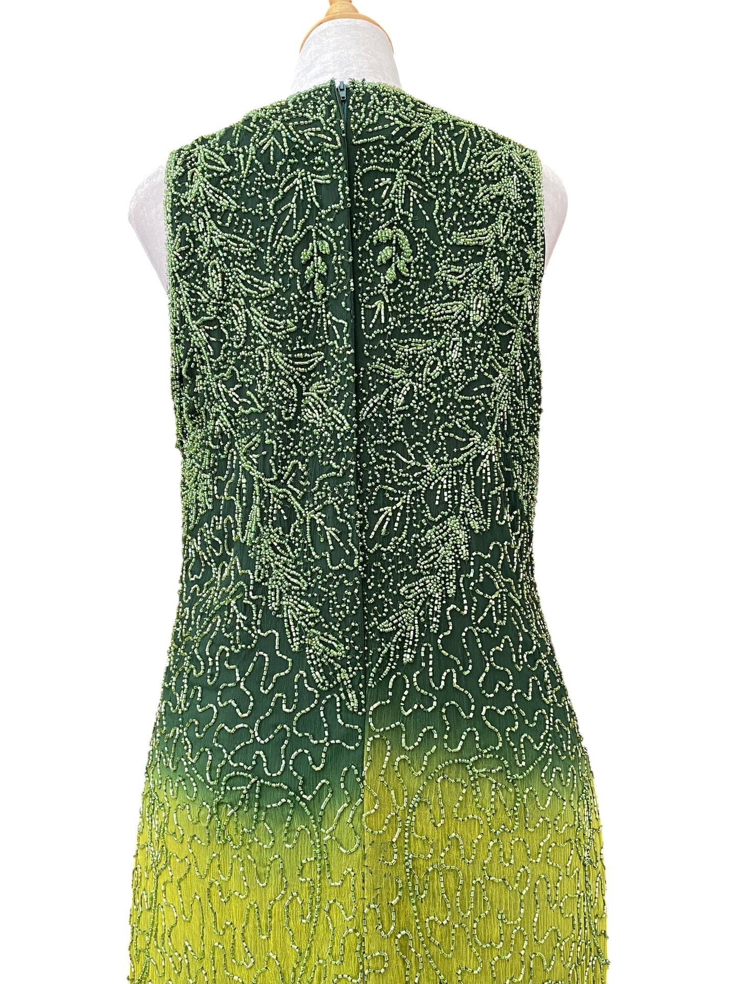 The royal gown in geeen