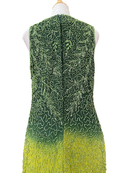 The royal gown in geeen