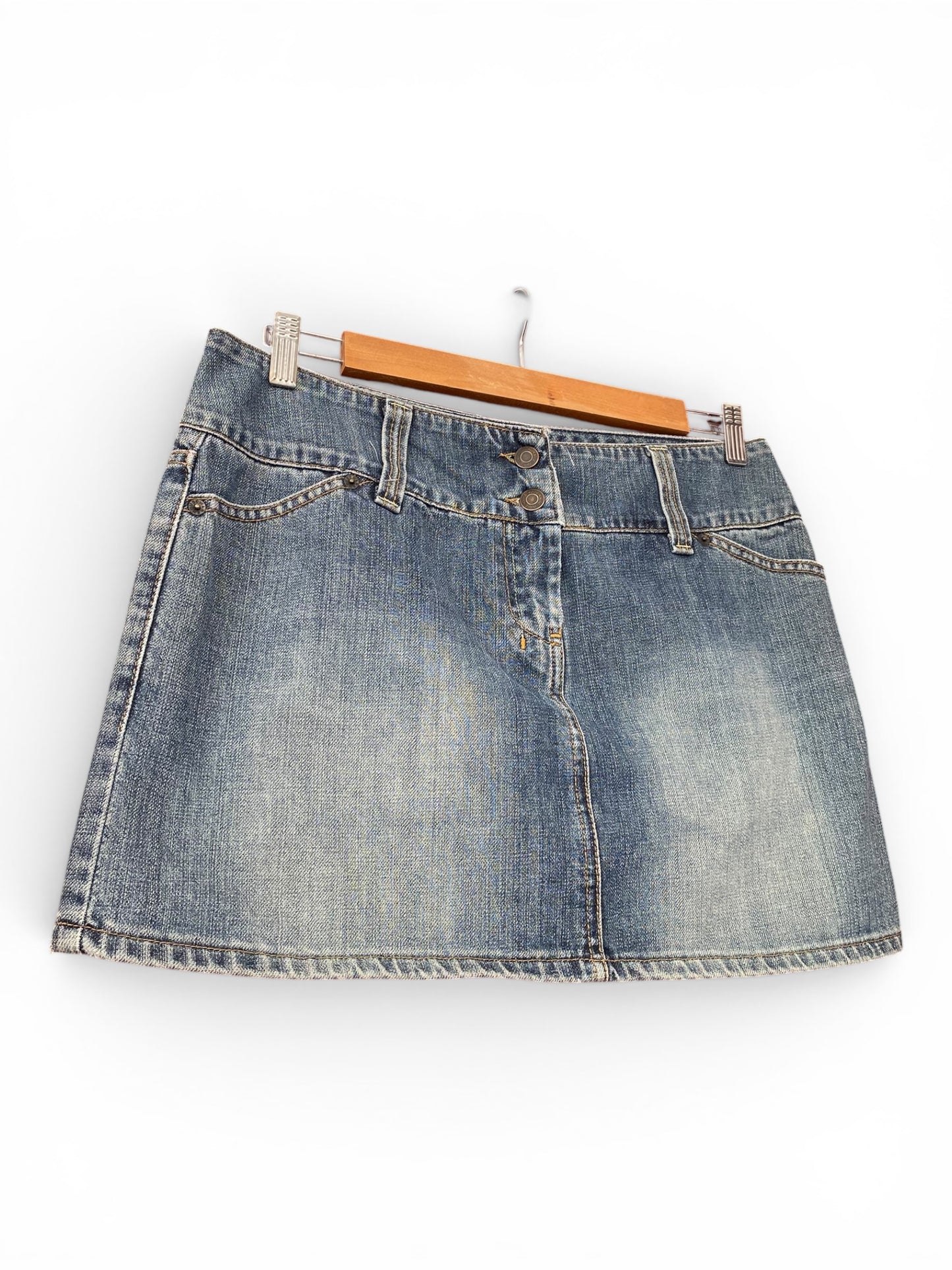 Mini denim skirt