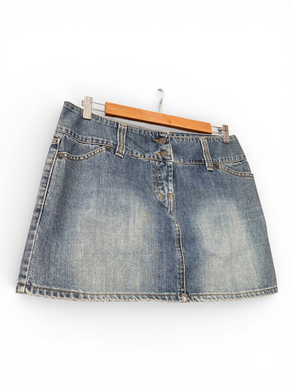 Mini denim skirt