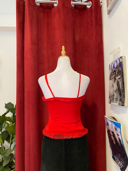 Brand new red corset top