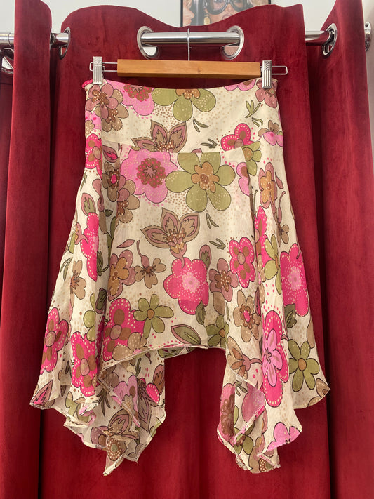 Flowery summer skirt