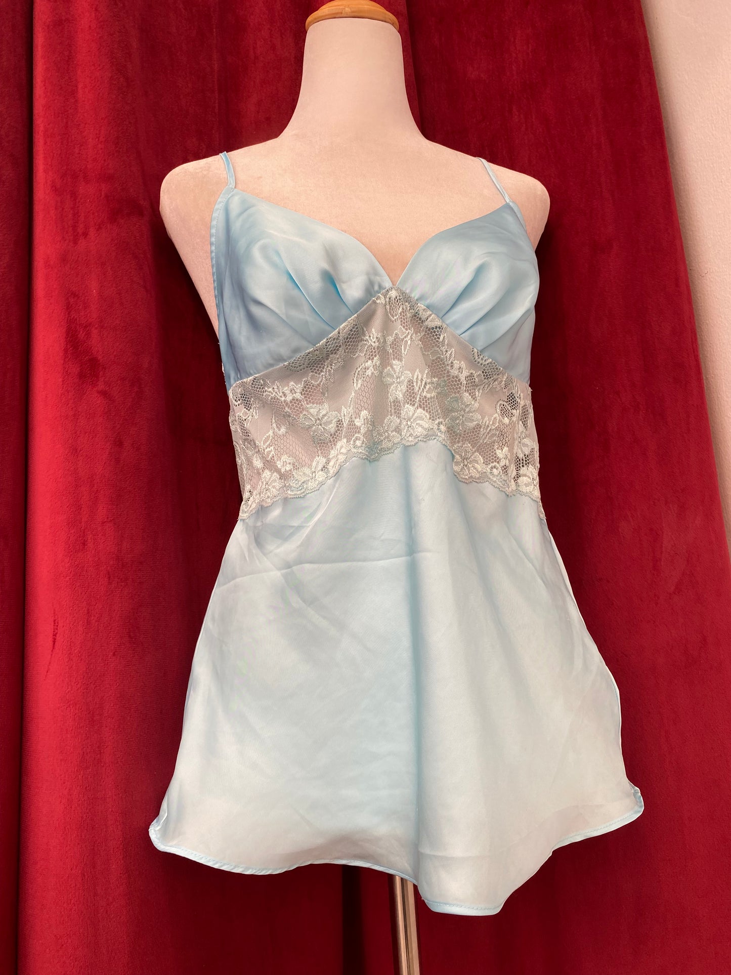Celeste pearl satin chemise