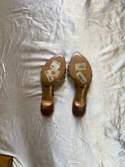 Brand new multicoloured mules