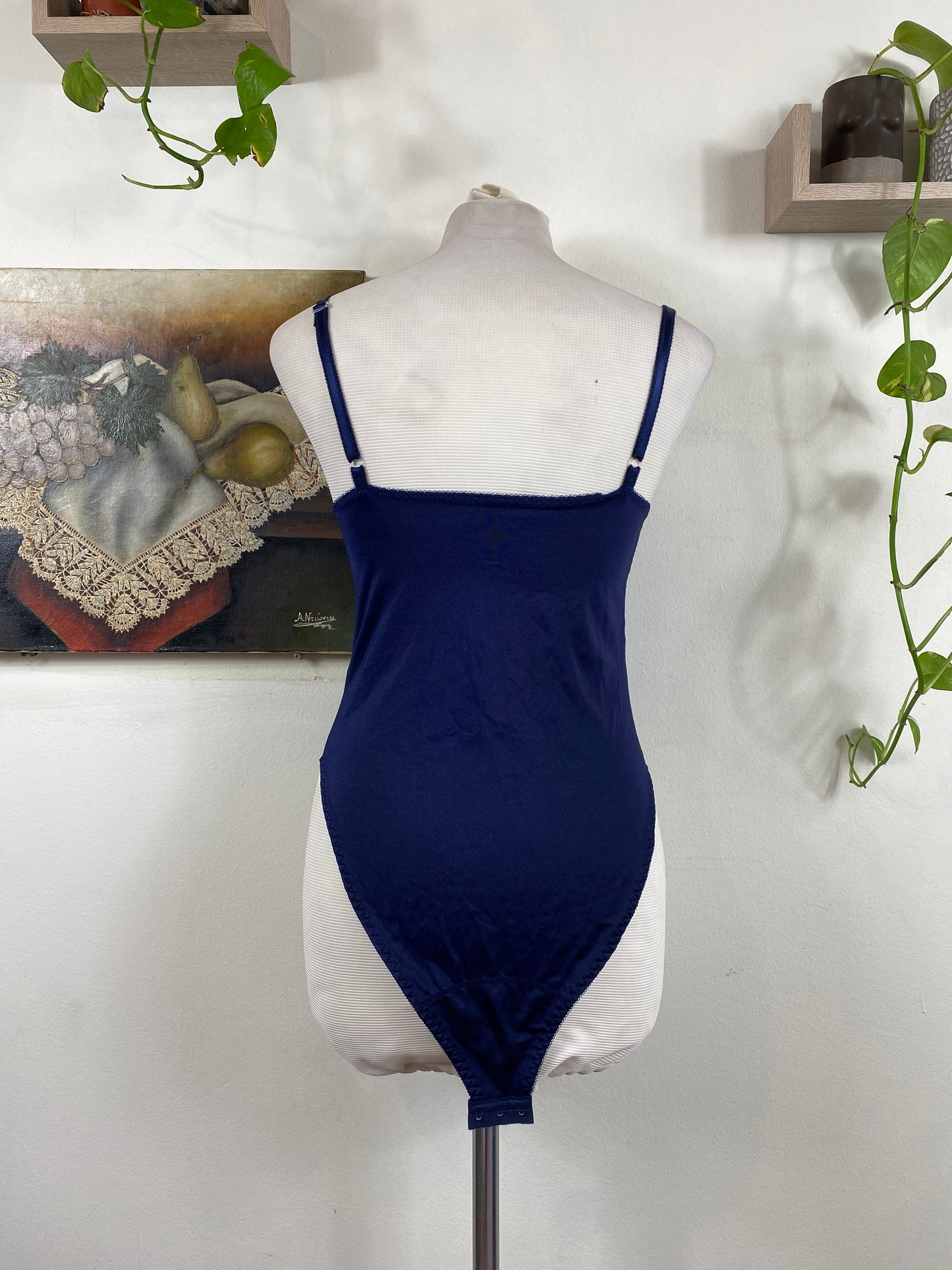 Brand new dark blue lace bodysuit 70B