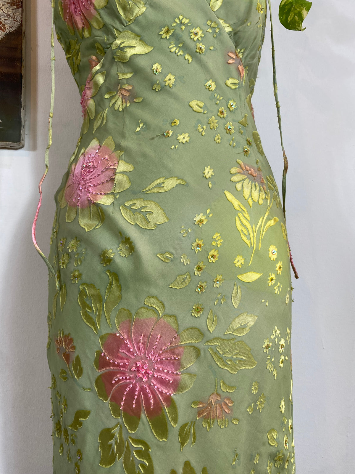 Celeste Garden Silk Gown