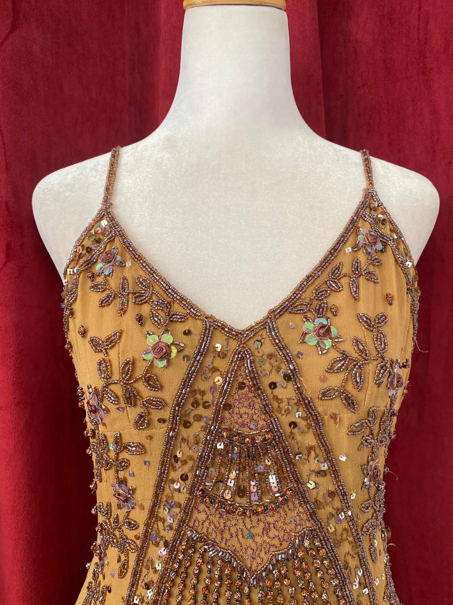 100% silk deadstock butterfly top