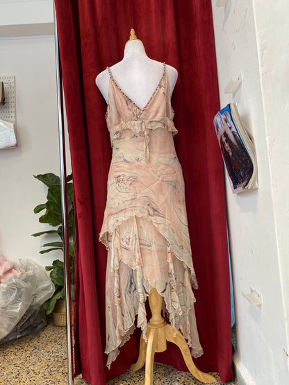 100% silk light pink gown 🌸