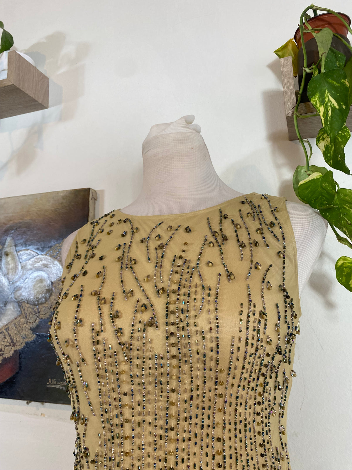Seraphine Beaded Silk Gown