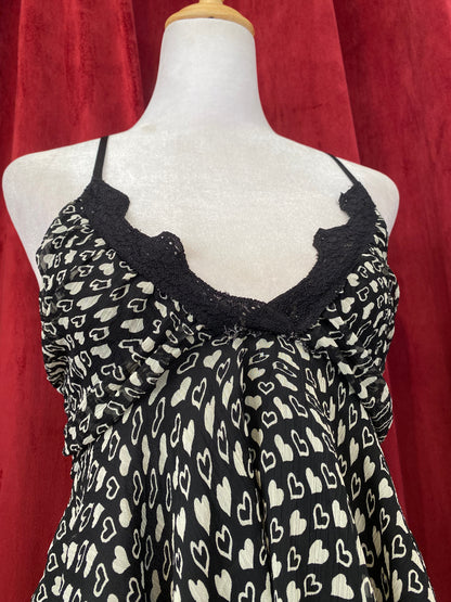 Summer asymmetrical top with heart design 🤍