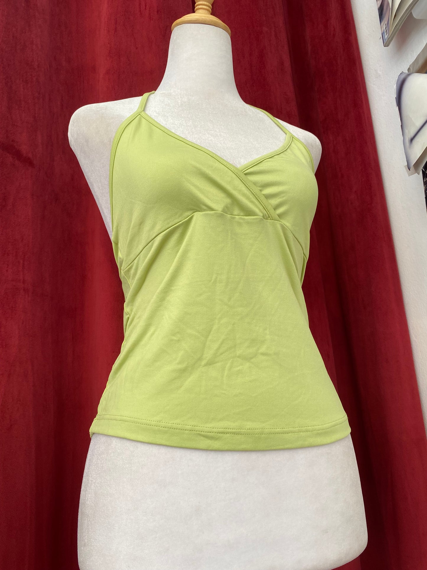 Light green halter top
