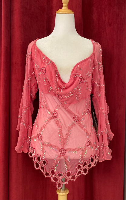 100% silk deadstock dreamy blouse