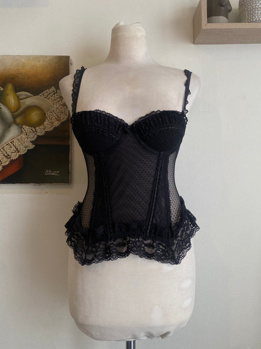 Black romantic corset