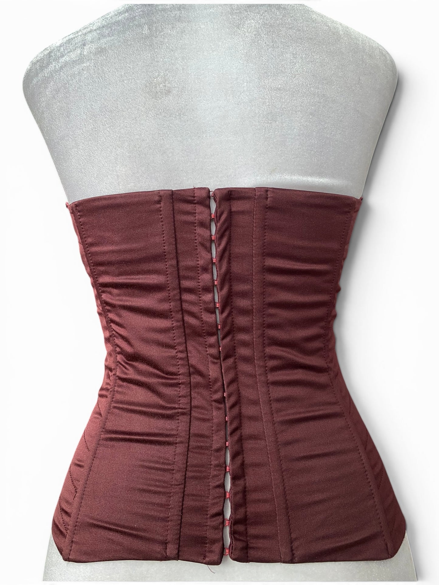 Burgundy bodycon corset ✨