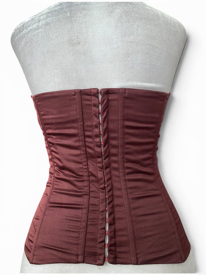 Burgundy bodycon corset ✨
