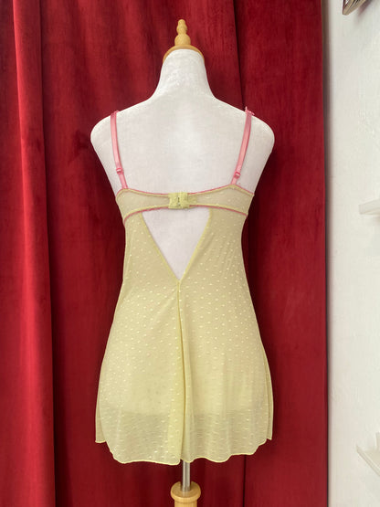 Butter yellow floral babydoll