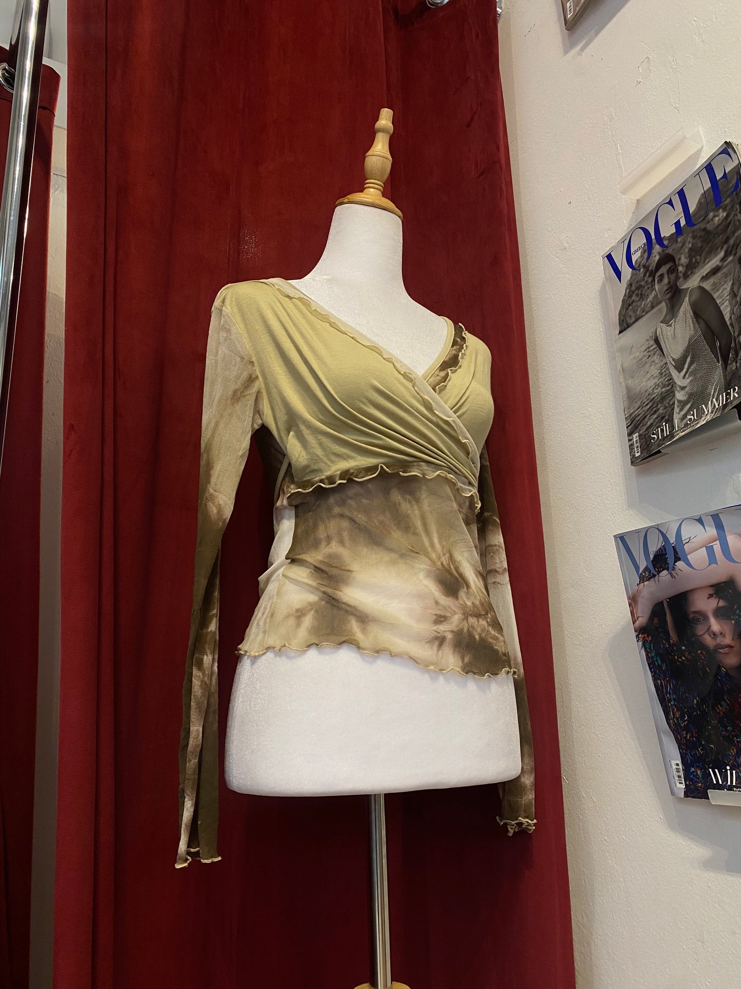 Fairy see through beige top 🧚