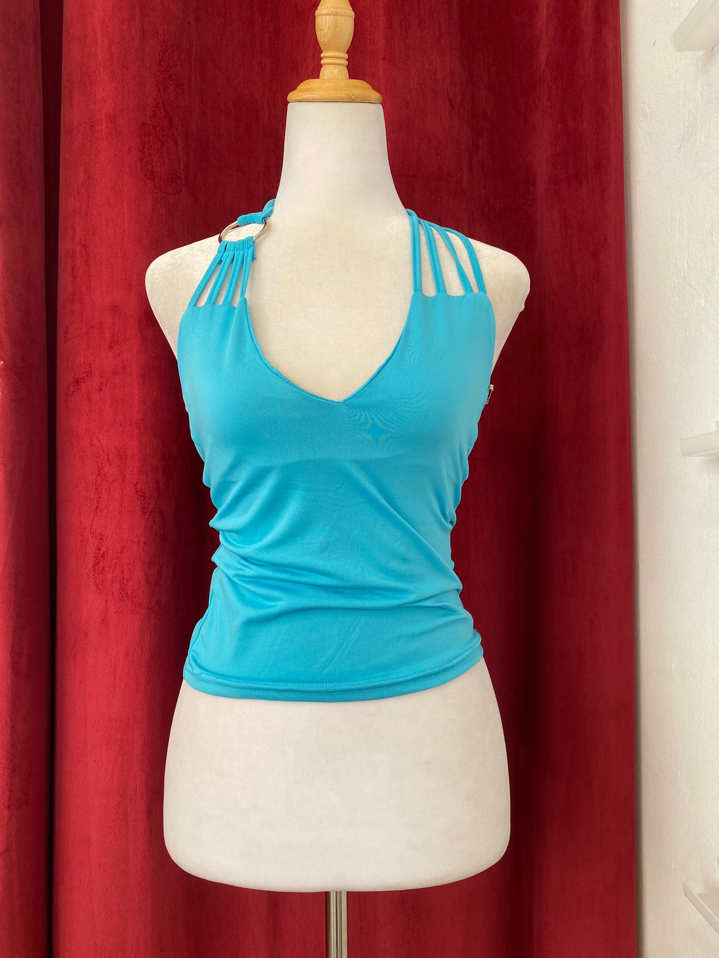 Light blue y2k ring top
