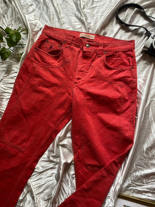 Jeckerson red 90s jeans