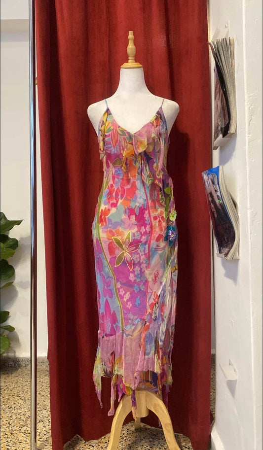 K derhy 100% silk dress