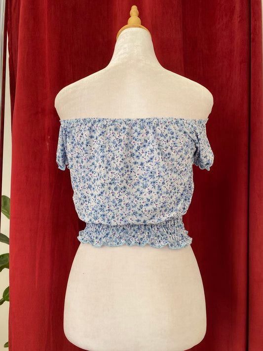 Light blue boho top