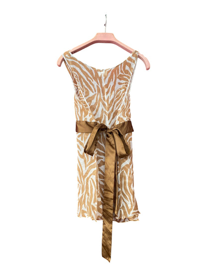 Silk animal print top