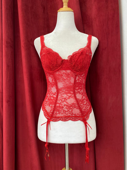 Rouge Jardin Embroidered corset