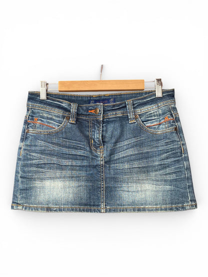 Denim mini skirt